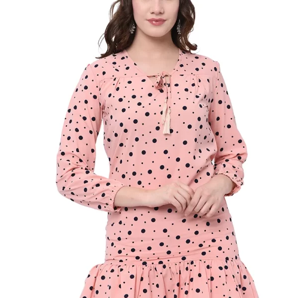 Peach Modal Silk Top Work Wear